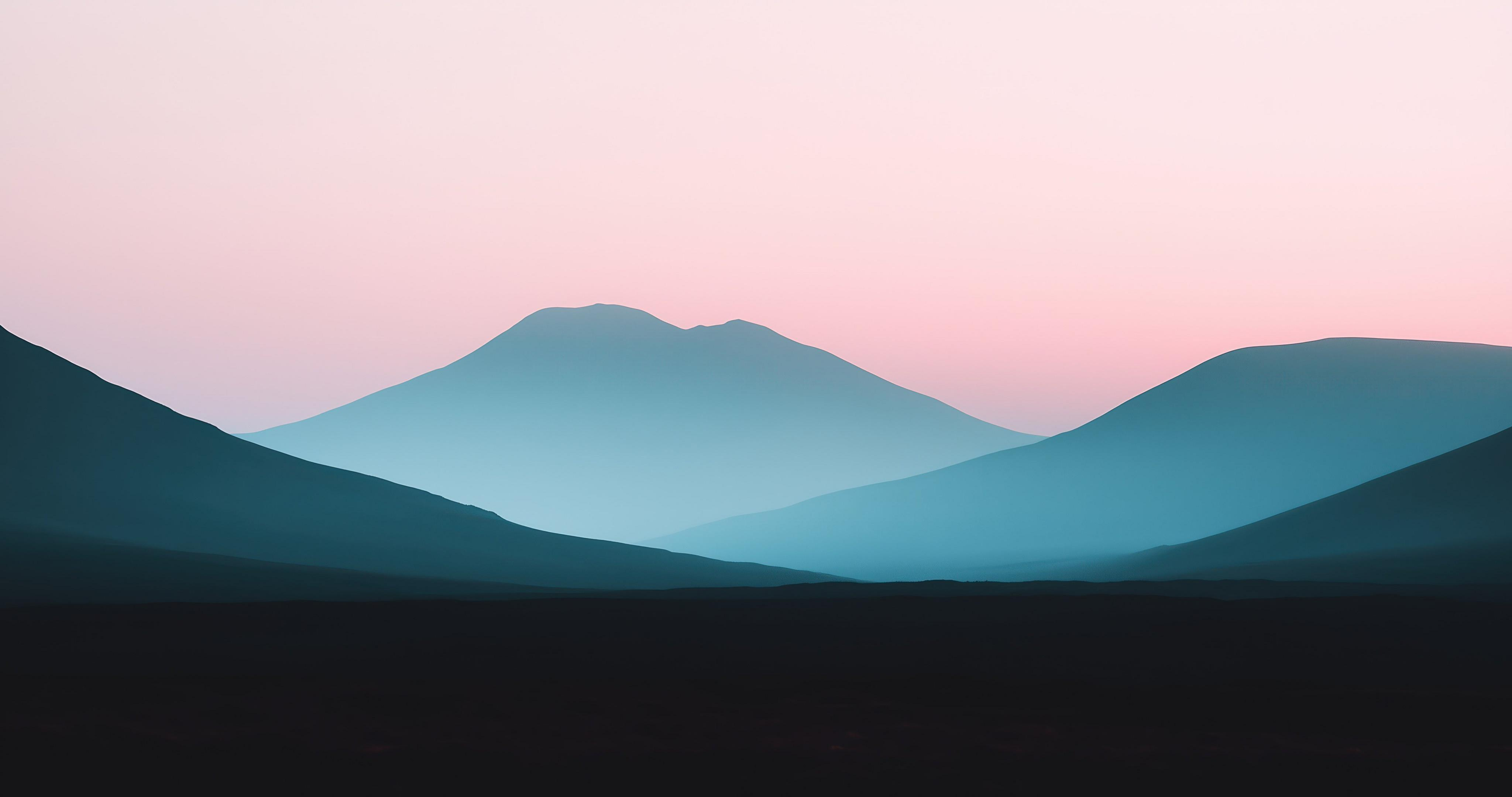 pink-sky-moutains_minimalist