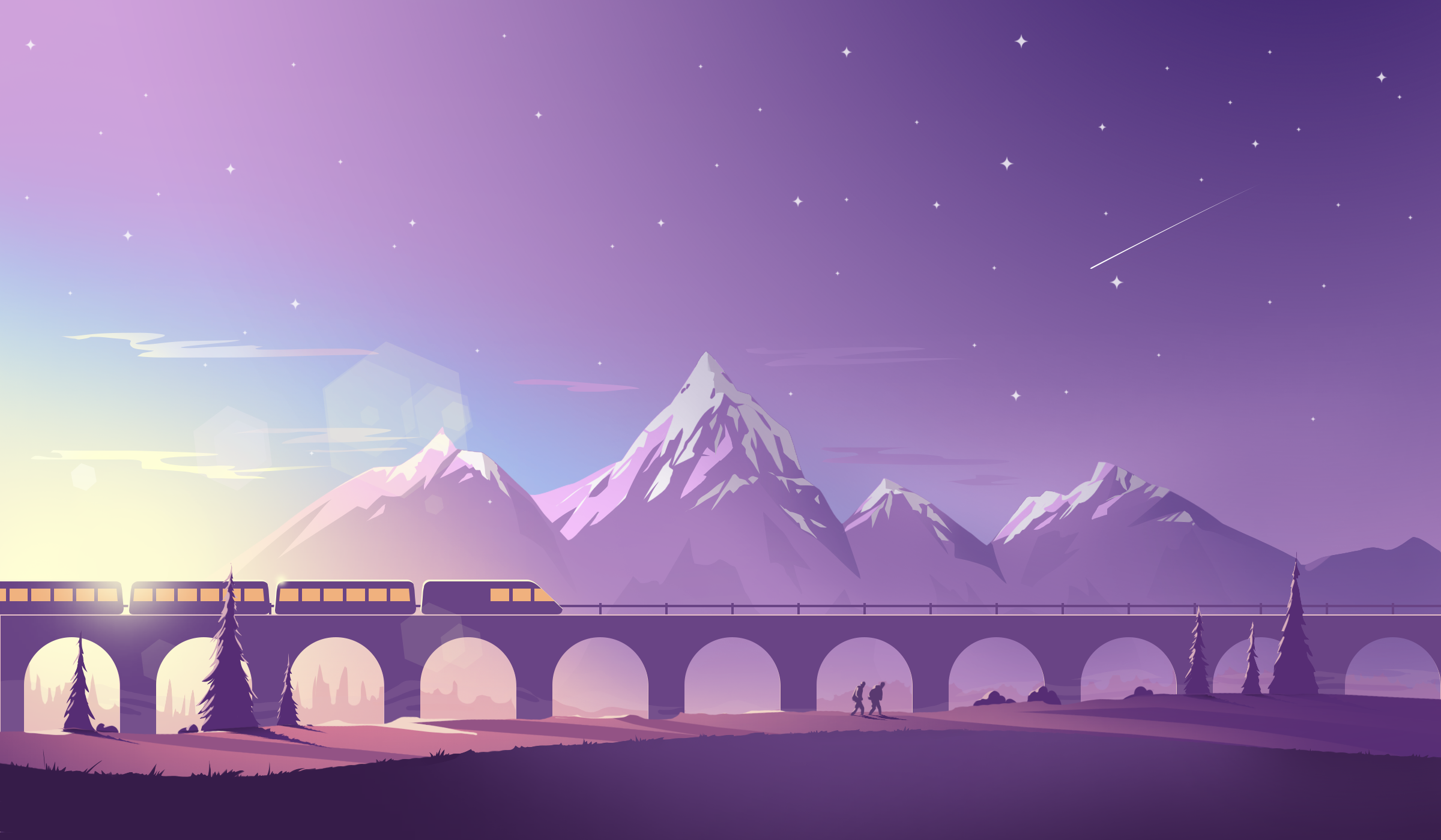 train-on-a-bridge_purple